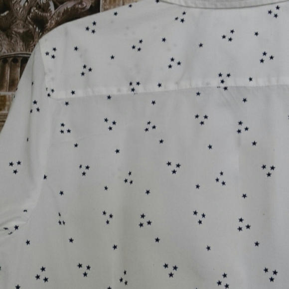 Tommy Hilfiger Button Down Shirt with Stars Detail - Picture 6 of 7